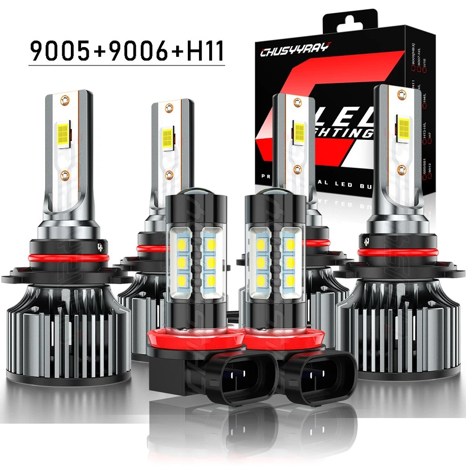 Para Mitsubishi Lance2008-2017 COMBO 9005+9006 LED Faro H11 Bombillas Antiniebla Foto 1 de 4