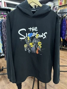 Sudadera con Capucha BALENCIAGA x THE SIMPSONS Para Hombre Negra Algodón Polar Talla XL - Imagen 1 de 10