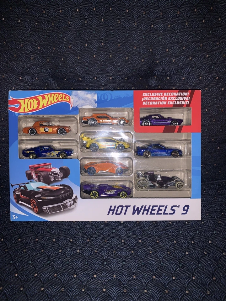 Paquete de regalo de decoración exclusivo de Hot Wheels, 9 piezas Foto 1 de 1