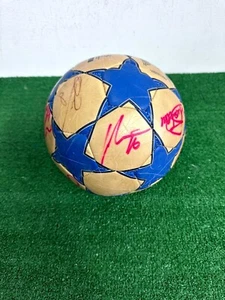 Rome Champions League Ball Shirt Vintage Signed COA - Picture 1 of 4