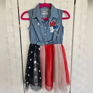 Disney Minnie Mouse Denim Dress - Picture 1 of 3