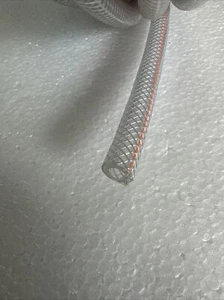 1/4" I.D. Kuri Tec Food Grade Clear Braided PVC Vinyl Tubing Hose (by the foot) - Picture 1 of 6