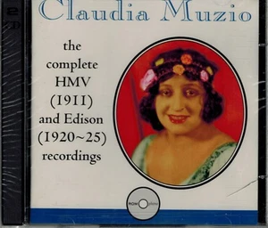CLAUDIA MUZIO-COMPLETE HMV 1911 & EDISON 1920-25- 2 CDS - Imagen 1 de 2