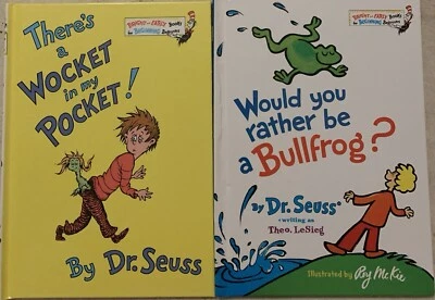 Lot Of 2: Dr. Seuss Bright And Early Books LIKE NEW Set; Wocket & Be A Bullfrog? - Image 1 of 4