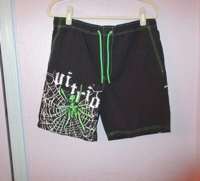 Pantalones Cortos de Natación Vitriol Fusion Telaraña Talla M Gótico Calavera Motociclista Grunge Foto 1 de 4