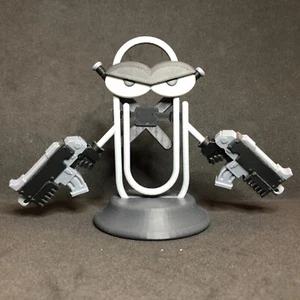 Badass Clippy - 3D Printed Desk/Home Ornament - Picture 1 of 30