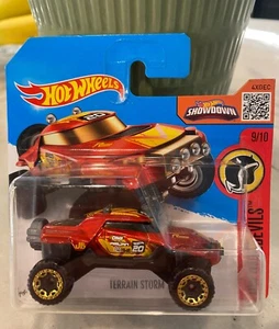 Hot Wheels Rosso Terreno Storm - 2016 Hw Daredevils - Piccolo Scheda - Foto 1 di 1