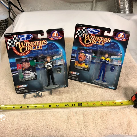 LOT OF TWO 1998 WINNER'S CIRCLE NASCAR DRIVER FIGURES Cover