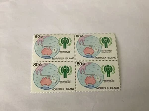 Norfolk Island 1979 International Year of the Child mint block of 4,80c SS 195 - Picture 1 of 2
