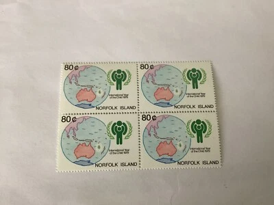 Norfolk Island 1979 International Year of the Child mint block of 4,80c SS 195 - Image 1 of 2