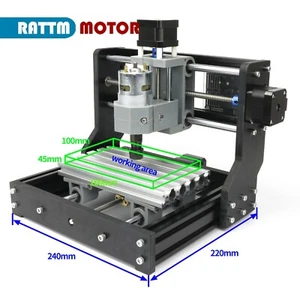 「FR」Mini CNC 1610 Pro GRBL Control DIY Wood Router Pcb Engraving Laser Machine - Bild 1 von 11