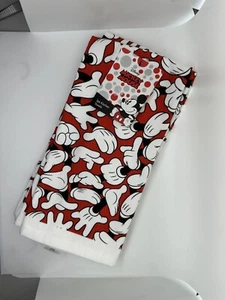 Disney Mickey Mouse 2 Set Kitchen Dish Towels Black/Red/White - Picture 1 of 3