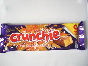 Cadbury Crunchie 9 Chocolate Bars 234.9g NEW SHIPS WORLDWIDE