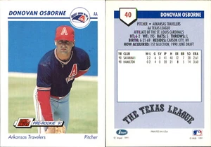 Donovan Osborne 1991 Line Drive AA #40 RC Card FREE SHIP Arkansas Travelers - Picture 1 of 1