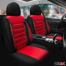 Produktbild - Sitzbezüge Schonbezüge für Dacia Jogger 2021-2024 Schwarz Rot 2 Sitz Vorne Satz