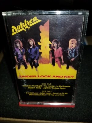 DOKEN Under Lock & Key by Dokken Vintage (CassetteTape) 📼 1990 Elektra Rec. VGC - Image 1 of 4