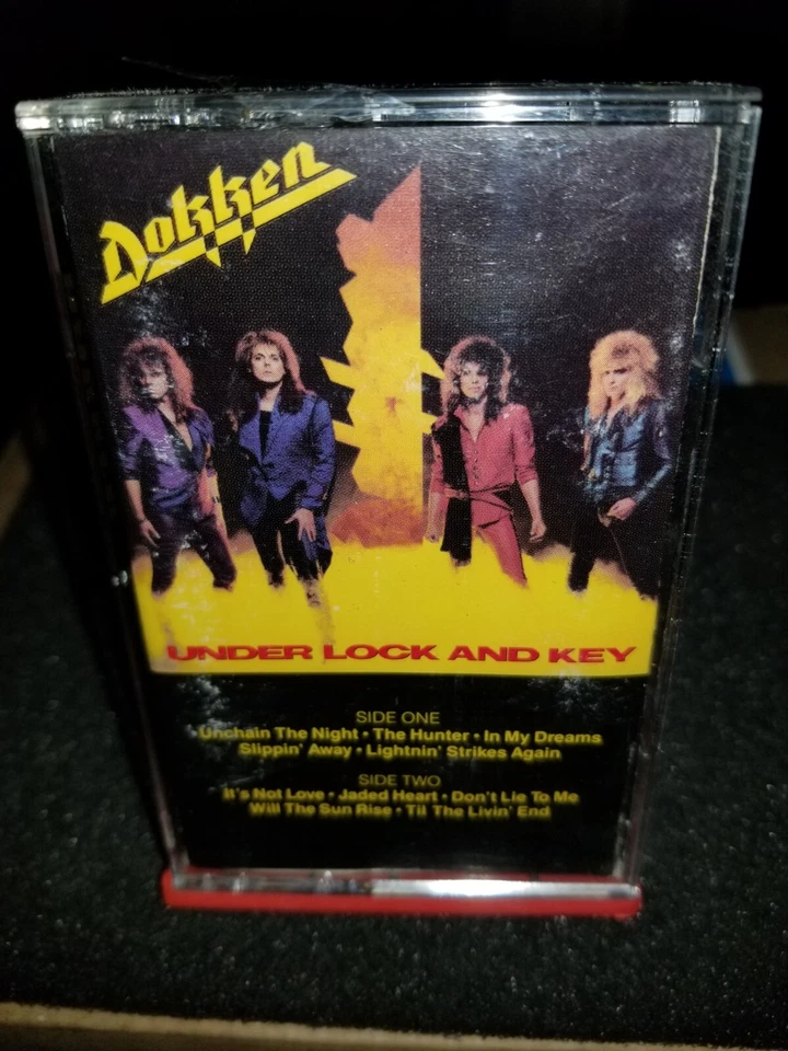DOKEN Under Lock & Key by Dokken Vintage (CassetteTape) 📼 1990 Elektra Rec. VGC - Image 1 of 4