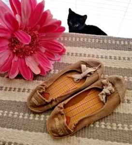 ROCKET DOG Ballet Planos Mocasines de Lona y Macramé Deslizantes Mujer Zapatos Talla 10 ks1 - Imagen 1 de 5