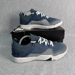 UA TriBase Reign 3 NM Men’s Training Shoes Blue & Gray Sneakers Size 9.5 - Picture 1 of 6