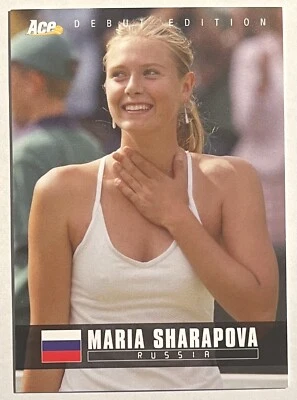 2005 MARIA SHARAPOVA #01 ROOKIE RC ACE EDIÇÃO DE ESTREIA AUTÊNTICA - Imagem 1 de 2