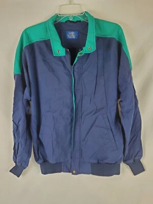 Chaqueta Lobo Pendleton Color Block Años 90 Talla L Forrada Azul/Verde De Colección Rara Hecha en EE. UU. Foto 1 de 3