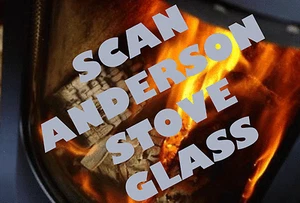 SCAN ANDERSON REPLACEMENT STOVE GLASS 38, 4.5, HIGH DEFINITION - MADE TO MEASURE - Picture 1 of 5