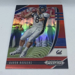 2020 Panini Prizm Football Draft AARON RODGERS #3 Red Prizm Refractor - Picture 1 of 3