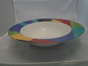 Mikasa Currents Rimmed Serving Bowl - Picture 1 of 3
