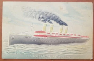 LUSITANIA (Cunard) EXTREMELY RARE and UNUSUAL POST CARD - Picture 1 of 2
