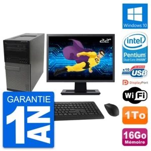 PC tour DELL 990 Bildschirm 22 " Intel G630 RAM 16Go Festplatte 1To Windows 10 - Bild 1 von 7