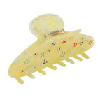 Retro Rhinestones Hair Claw Clip Women Girls Yellow Strong Hold Jaw Clip Bgs