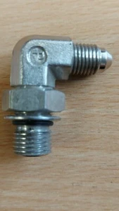 4-4C40MX-SS PARKER TRIPLE-LOK 90 ELBOW 316SS 7/16"JIC X 1/4"BSPP POSITIONAL - Picture 1 of 1