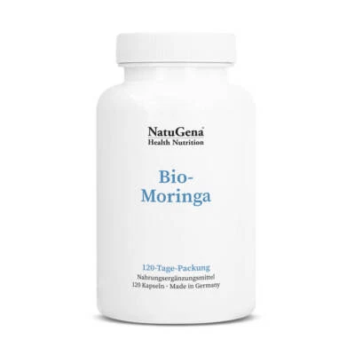 NatuGena Bio-Moringa | 120 Kapseln | reich an Vitaminen und Mineralstoffen