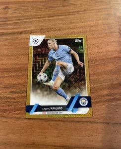Erling Haaland 2022-23 Topps Chrome UEFA Japan Gold Mojo Refractor /50 SP NRMT+ - Picture 1 of 2