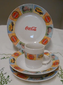 Vintage Coca-Cola “ Good Old Days” by Gibson 4 piece place setting. - Picture 1 of 8