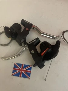 NOS Shimano SB-CT91 Altus Ez Fire Pair 7/3 Speed Gear & Brake Bicycle Shifters - Picture 1 of 9