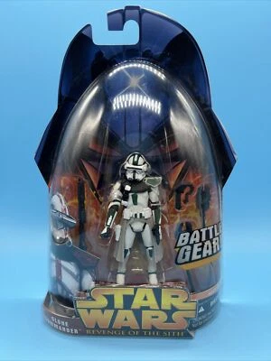 Star Wars La Venganza de los Sith Comandante Clon (Verde) 3.75" #33 Hasbro 2005 Foto 1 de 4