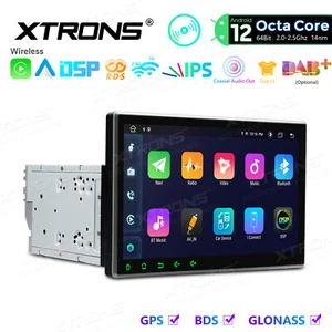 Double Din 10.1" Android 12 8Core Car Stereo GPS SatNav DVD Player Radio CarPlay - Picture 1 of 20