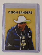 Deion Sanders Artist Signed Colorado Buffaloes “Coach Prime” Card 8/10