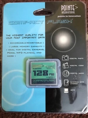 Pointe International Compact Flash 128 MB Hi-Speed New In Package  - Image 1 of 4