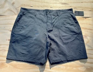 Hurley Nike Dri-Fit Shorts Chino Pockets Flat Front Men's Size 40 Black NEW - Picture 1 of 8