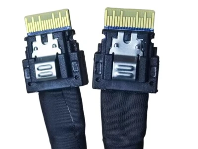 Xiwai Cable PCI-E Slimline SAS 4.0 SFF-8654 4i 38pin Host to SFF-8654 Slim 50cm - Image 1 of 2