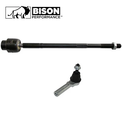 Bison Performance 2pc Inner & Outer Tie Rod End Kit For Buick Chevy Pontiac FWD - Imagem 1 de 3