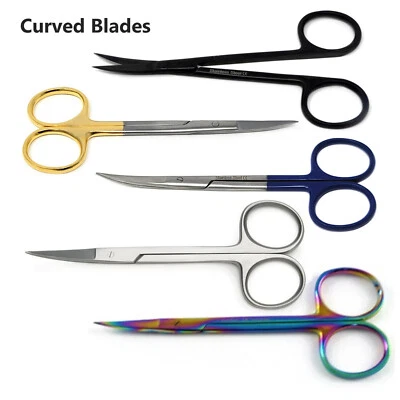 Small Curve Scissors for Grooming - Beard, Ear, Eyebrows, Moustache, Nose Trim - Image 1 of 3