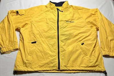 Polo Sport Ralph Lauren Nylon Small Full Zip Windbreaker Jacket Yellow Travelers - Image 1 of 4