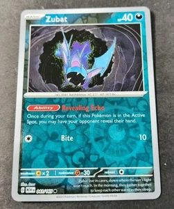 Pokemon 151 Zubat Reverse Holo Common Card 041/165 NM - Picture 1 of 1