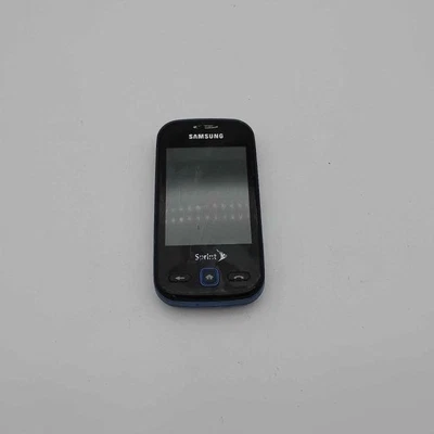 Teléfono Samsung SPH-M380 Trender azul negro Sprint Slider QWERTY Foto 1 de 4