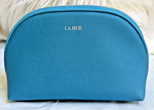 Bolsa de maquillaje de viaje azul cielo La Mer para mujer - NUEVA - Imagen 1 de 7