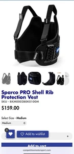 Sparco Pro Shell Rib Protection Vest Karting - Bild 1 von 1