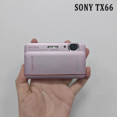 Cámara digital Sony CyberShot DSC-TX66 18,2 mega píxeles como nueva con zoom óptico 5x rosa Foto 1 de 4